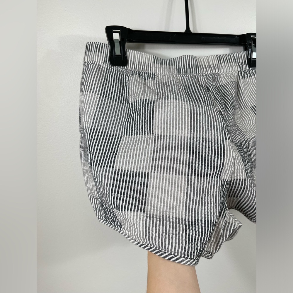 Shorts Pull-On Shorts Women's in Striped Check Cotton Summer Madewell - Picture 10 of 16